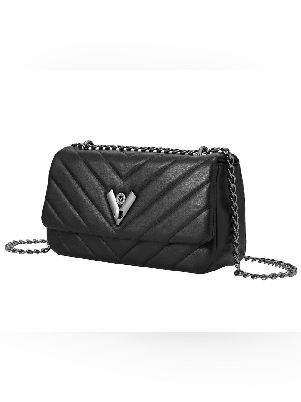 Valentino Orlandi Capricorn Crossbody Bag with Gunmetal Hardware